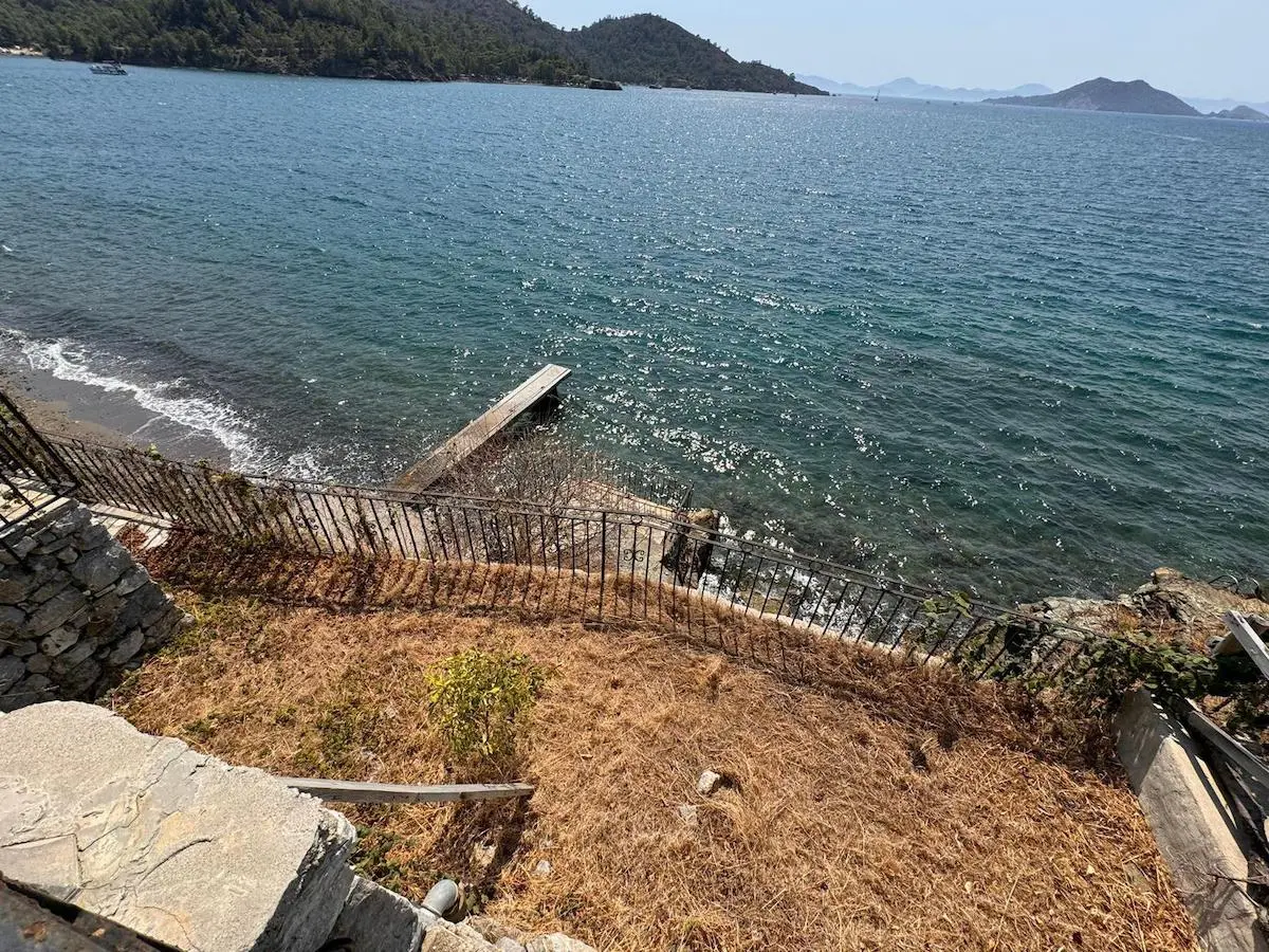 Private beach and pier